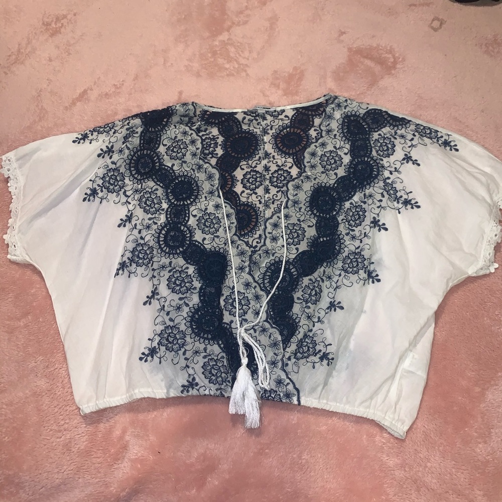 Embroidered Matching Short Set - Picture 4 of 7